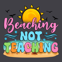 Beaching Not Teaching Black Back Heavyweight Hoodie | Teevron