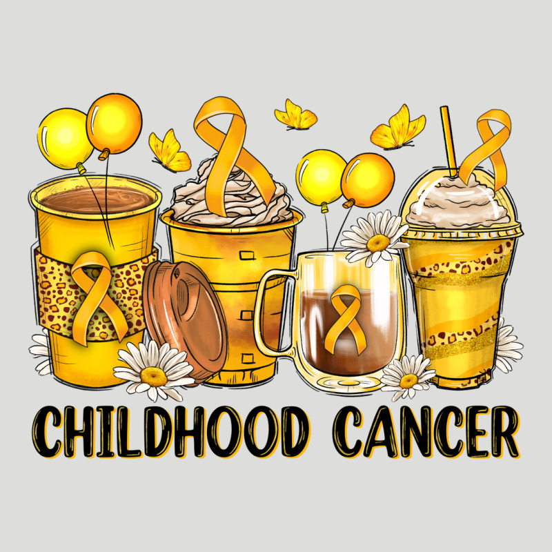 Childhood Cancer Coffee Cups Zipper Hoodie by Zillion Design Studio | Teevron