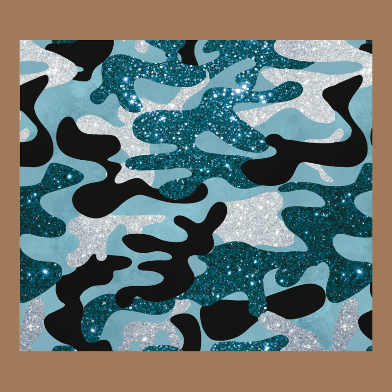 Blue Camouflage Glitter Classic Tee by BarkalooDesign | Teevron