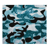 blue camouflage glitter | Teevron