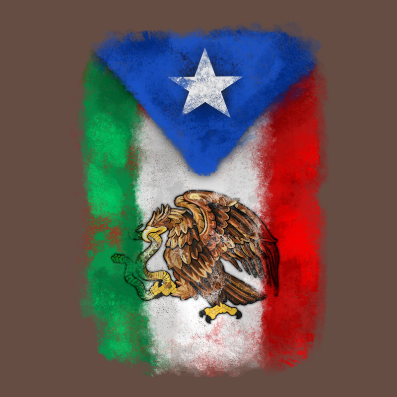 Mexico And Puerto Rico Flag Long Sleeve Tee by Zillion Design Studio | Teevron