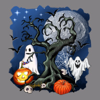 Halloween Tree And Ghosts Heavyweight Hoodie | Teevron