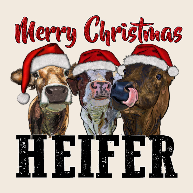 Merry Christmas Heifer Zipper Hoodie by RanaPortraitStore | Teevron