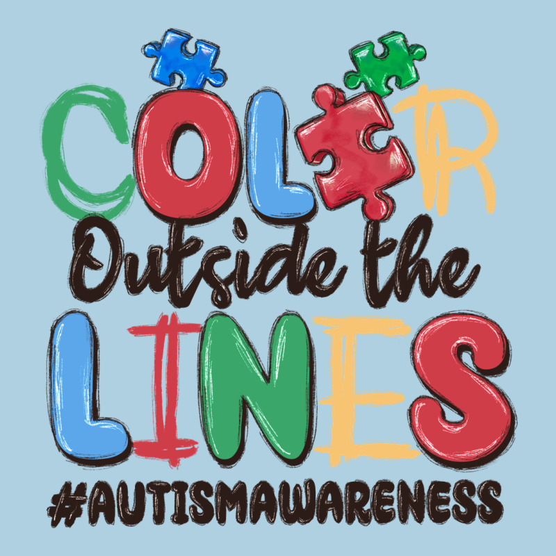 Color Outside The Lines Autism Awareness Premium Hoodie by MaliasSmallBusiness | Teevron