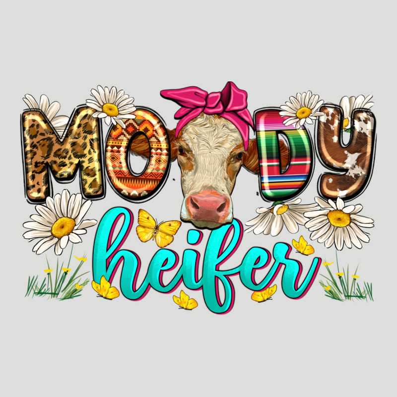 Moody Heifer Zipper Hoodie by Zillion Design Studio | Teevron