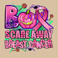 Halloween Boo With Cancer Ribbon Breast Cancer Sca Heavyweight Hoodie | Teevron
