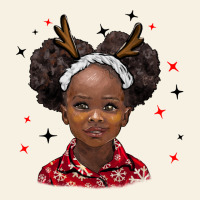 Christmas African Girl Vintage Tee | Teevron
