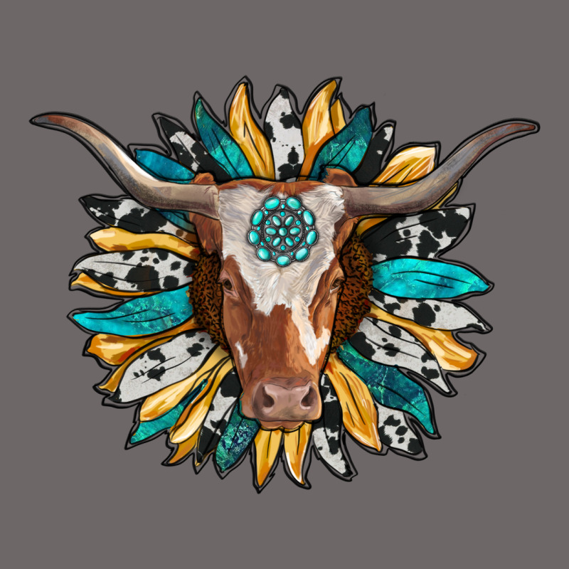 Texas Longhorn Sunflower Background Classic Tee by RanaPortraitStore | Teevron