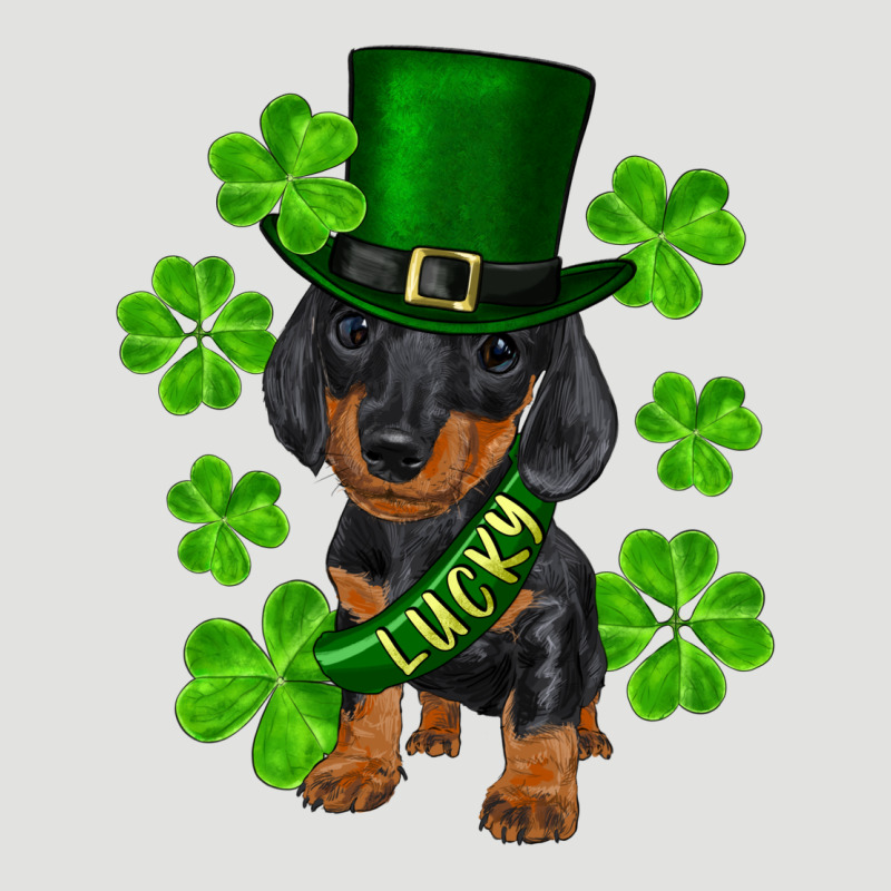 St. Patrick's Day Lucky Dachshund Puppy Classic Tee by RanaPortraitStore | Teevron