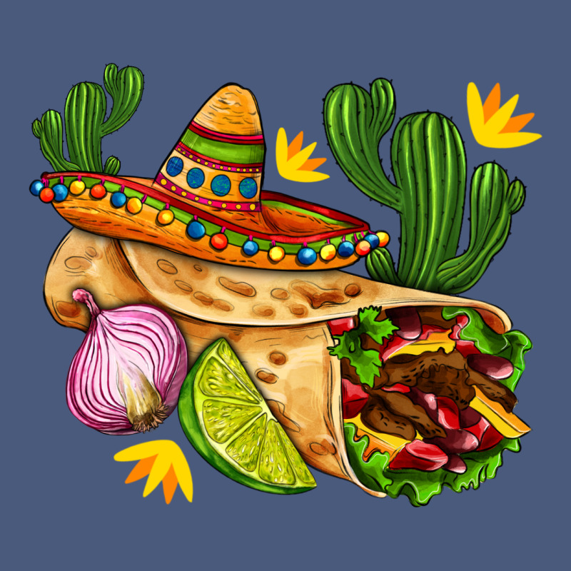 Burrito  With Sombrero And Union With Cactus Vintage Hoodie by AdoDesignShop | Teevron