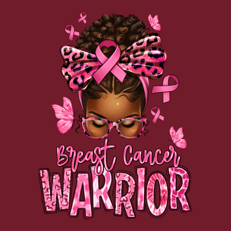 Brest Cancer Warrior Afro Messy Bun Zipper Hoodie by texasbilliewilder | Teevron