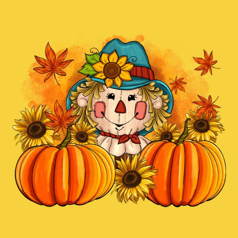 Fall Scarecrow With Pumpkins Premium Sweatshirt by Artiststas | Teevron