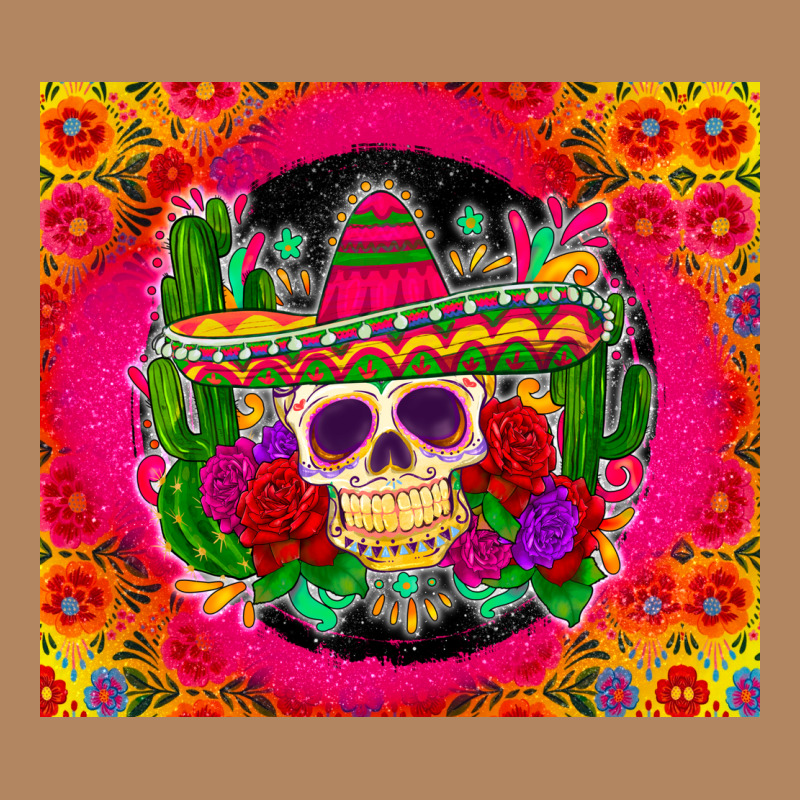 Mexican Skull Long Sleeve Tee by Zillion Design Studio | Teevron
