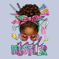 Nail Hustler Afro Messy Bun Long Sleeve Tee | Teevron