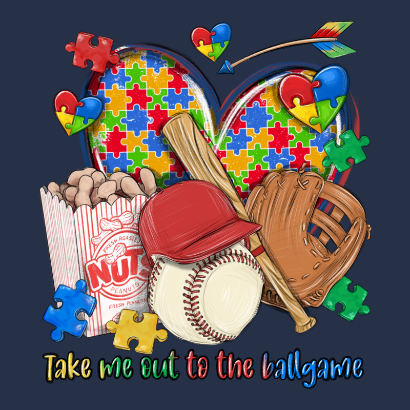 Take Me Out To The Ballgame  Autism Baseball Premium Hoodie by MaliasSmallBusiness | Teevron