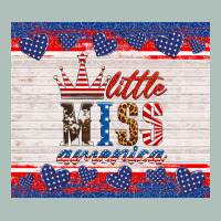 4th Of July Little Miss America Heavyweight Hoodie | Teevron