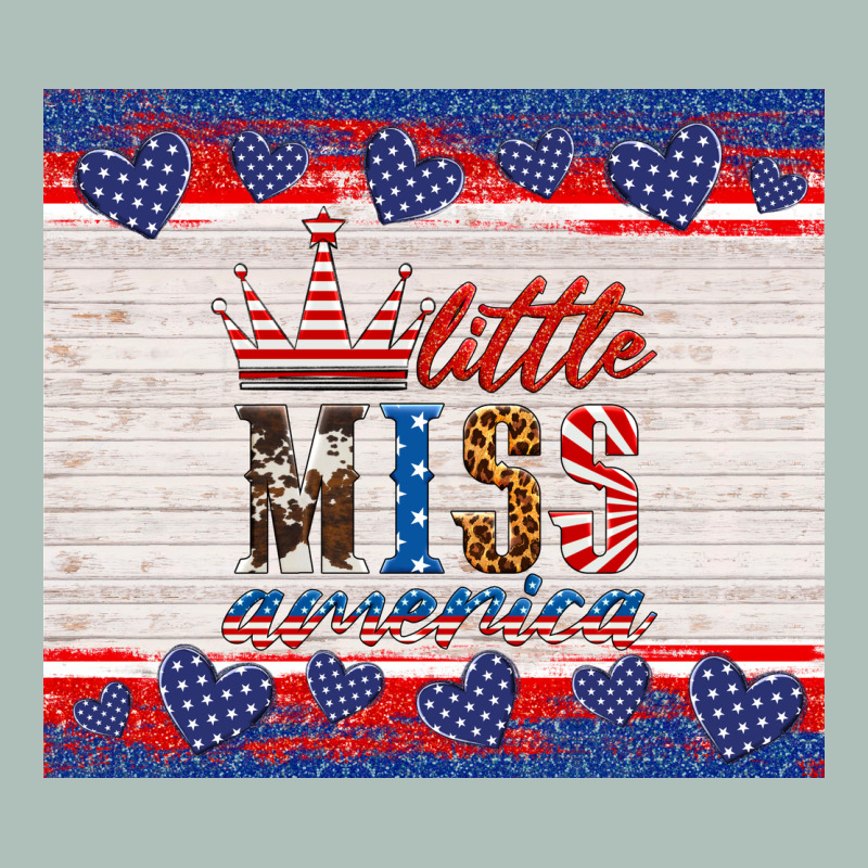 4th Of July Little Miss America Heavyweight Hoodie by HRA Design Shop | Teevron