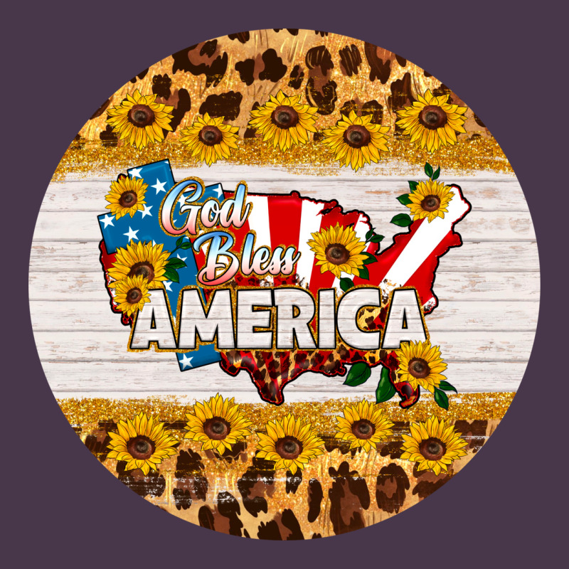 God Bless America Round Coaster Heavyweight Hoodie by HRA Design Shop | Teevron
