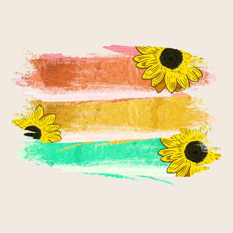 Colored Triple Sunflower Brush Strokes Premium Sweatshirt by Bettercallsaul | Teevron