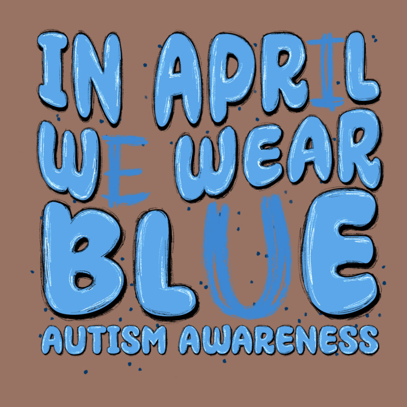 In April We Wear Blue Autism Awareness Premium Hoodie by MaliasSmallBusiness | Teevron