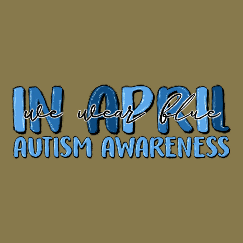 In April We Wear Blue Autism Awareness Premium Hoodie by MaliasSmallBusiness | Teevron