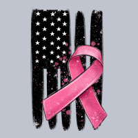 Breast Cancer Ribbon American Flag Premium Hoodie | Teevron