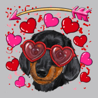 Valentine's Day  Dachshund Puppy Long Sleeve Tee | Teevron