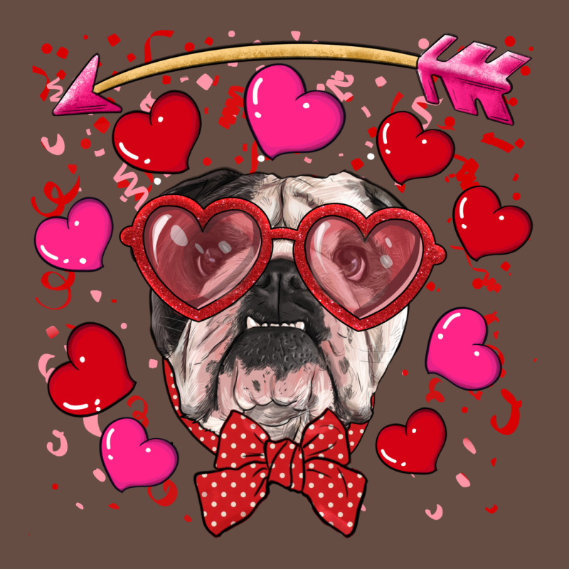 Valentine's Day  English Bulldog Long Sleeve Tee by RanaPortraitStore | Teevron