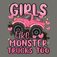 Girls Like Monster Trucks Too Premium Hoodie | Teevron