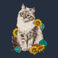 Siberian Cat Sunflower And Gemstone Zipper Hoodie | Teevron
