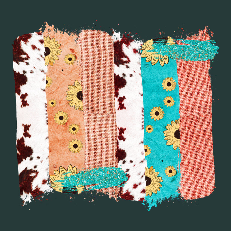 Western Cowhide Sunflower Jute Glitter Farm Life Brush Stroke Premium Sweatshirt by Bettercallsaul | Teevron