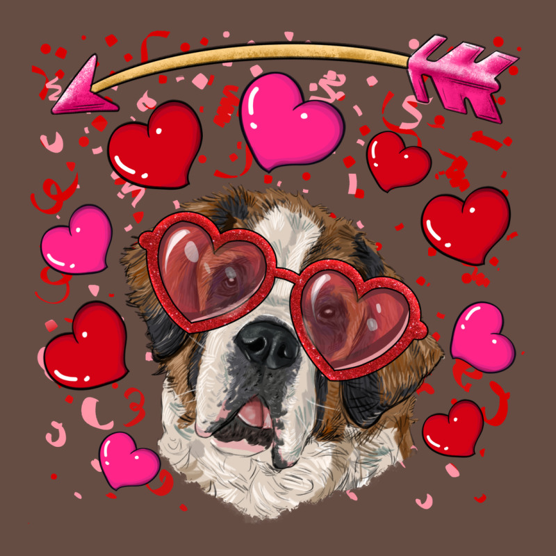 Valentine's Day  Saint Bernard Dog Long Sleeve Tee by RanaPortraitStore | Teevron