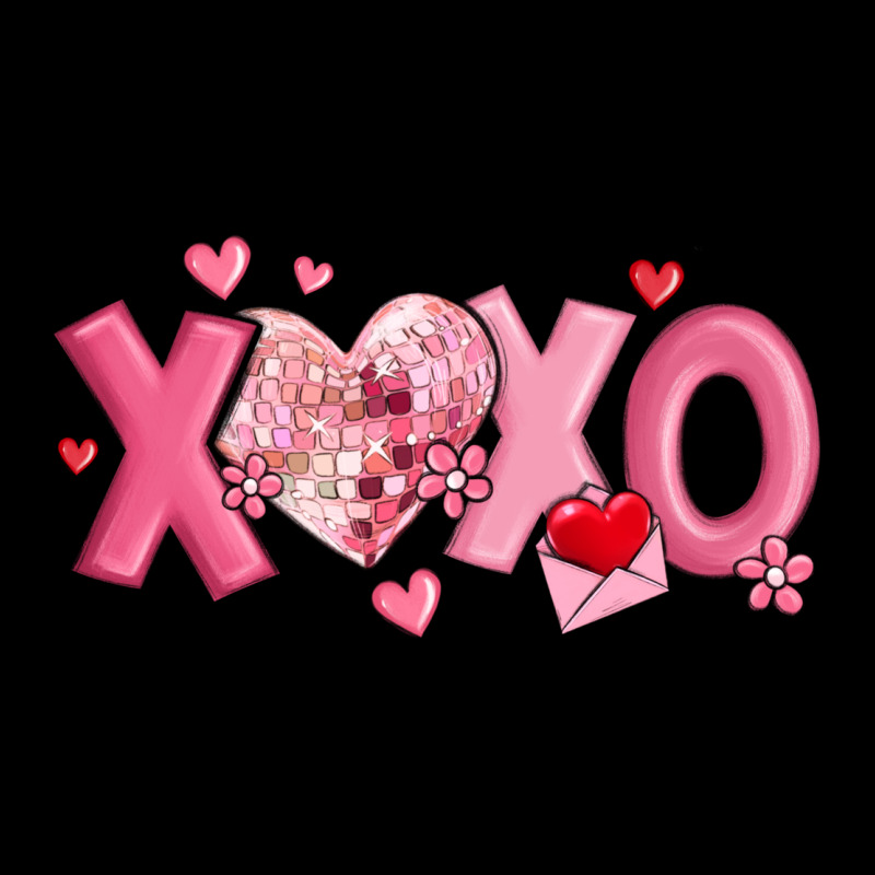 Xoxo Disco Heart Valentine's Day Urban Hoodie by MaliasSmallBusiness | Teevron