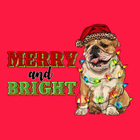 Merry And Bright English Bulldog Zipper Hoodie | Teevron