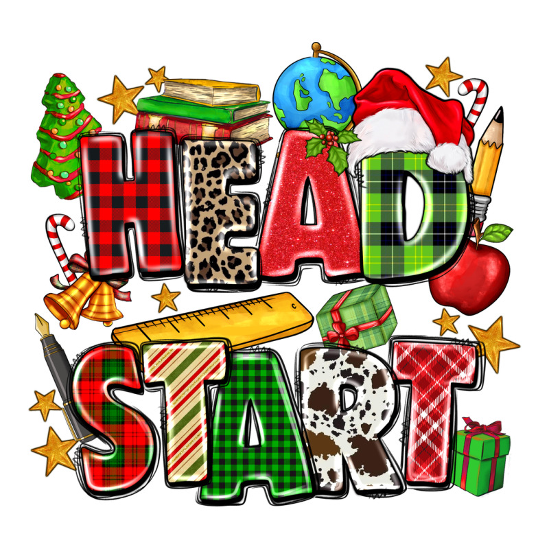 Head Start Christmas Long Sleeve Tee by Zillion Design Studio | Teevron