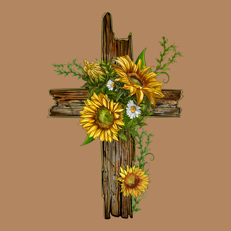 Sunflower Cross Long Sleeve Tee by texasbilliewilder | Teevron