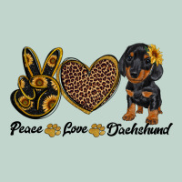 Peace Love Dachshund Zipper Hoodie | Teevron