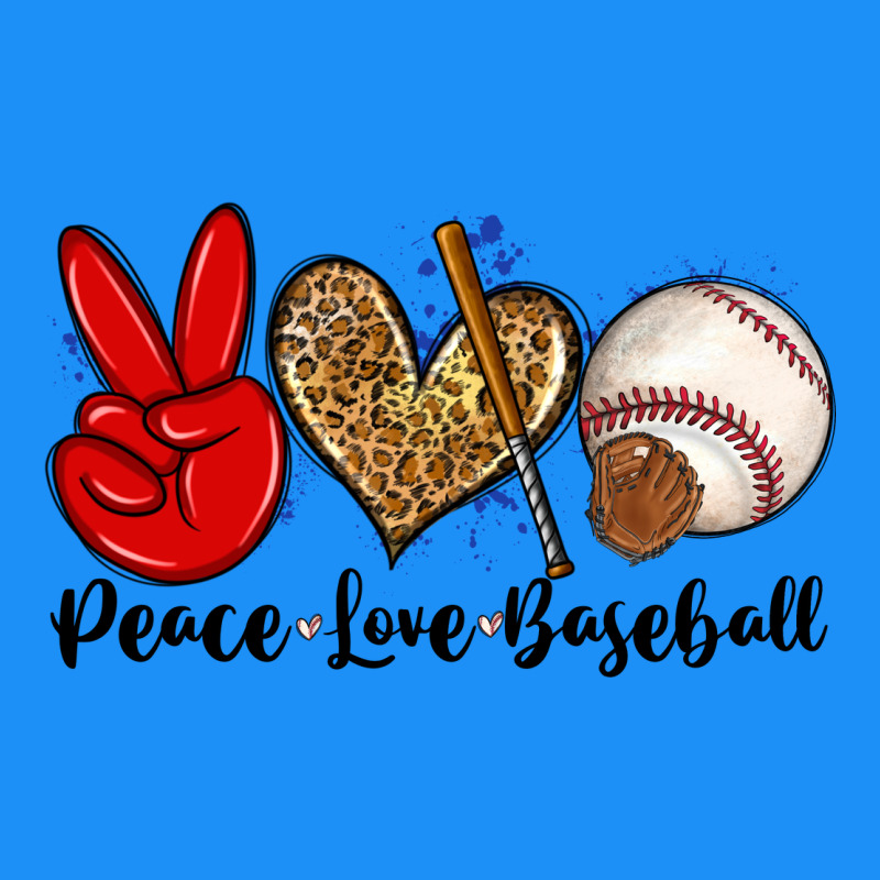 Peace Love Baseball Classic Tee by Zillion Design Studio | Teevron