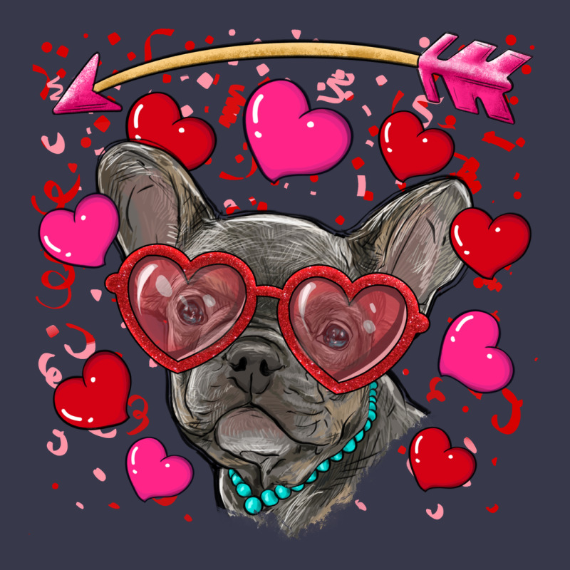 Valentine's Day French Bulldog Puppy Long Sleeve Tee by RanaPortraitStore | Teevron