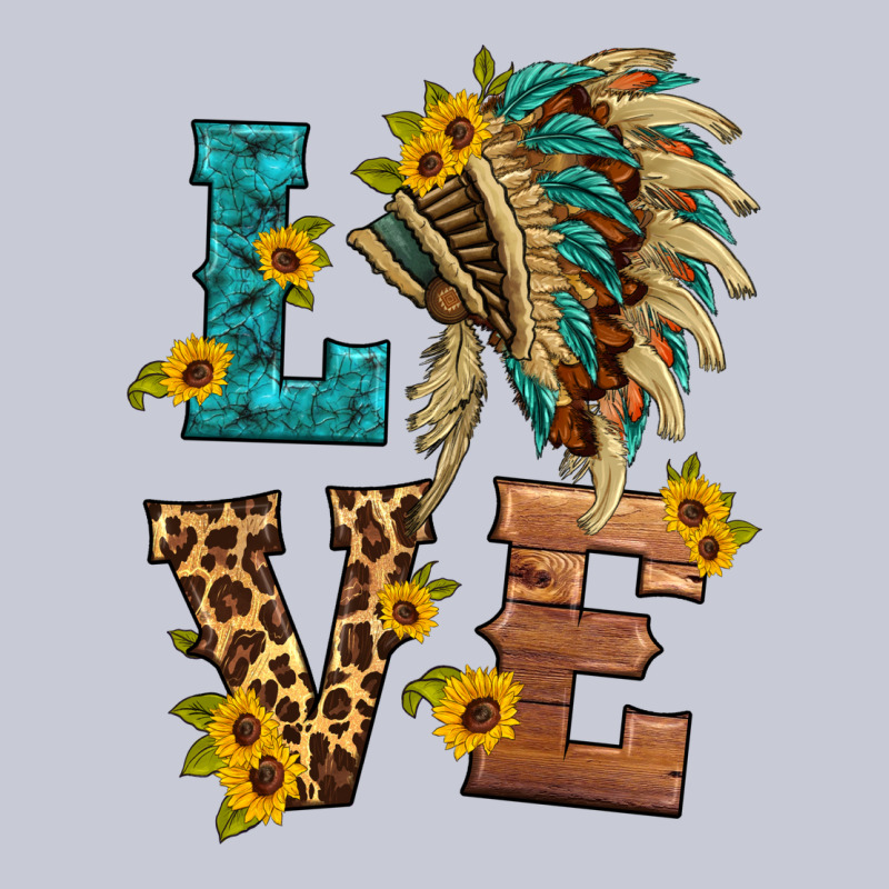 Love Indian Headdress Heavyweight Hoodie by HRA Design Shop | Teevron
