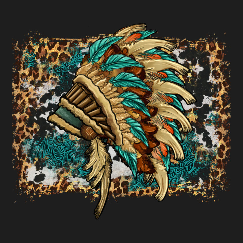 Indian Headdress With Background Heavyweight Hoodie by HRA Design Shop | Teevron