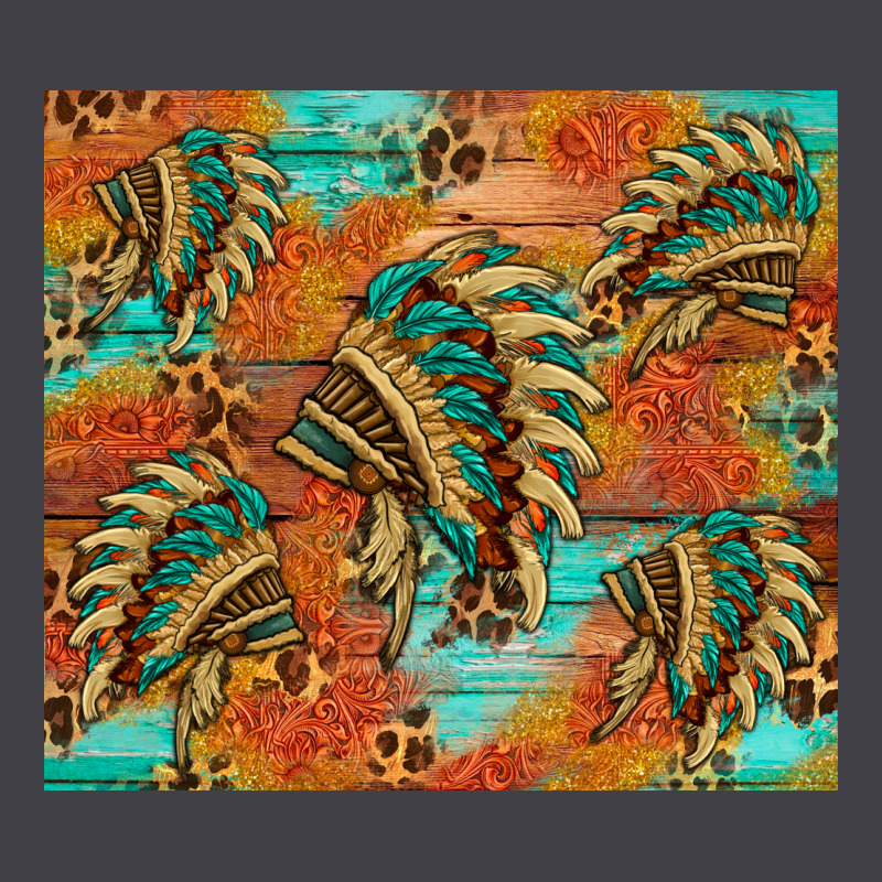 Indian Headdress Pattern Tumbler Heavyweight Hoodie by HRA Design Shop | Teevron