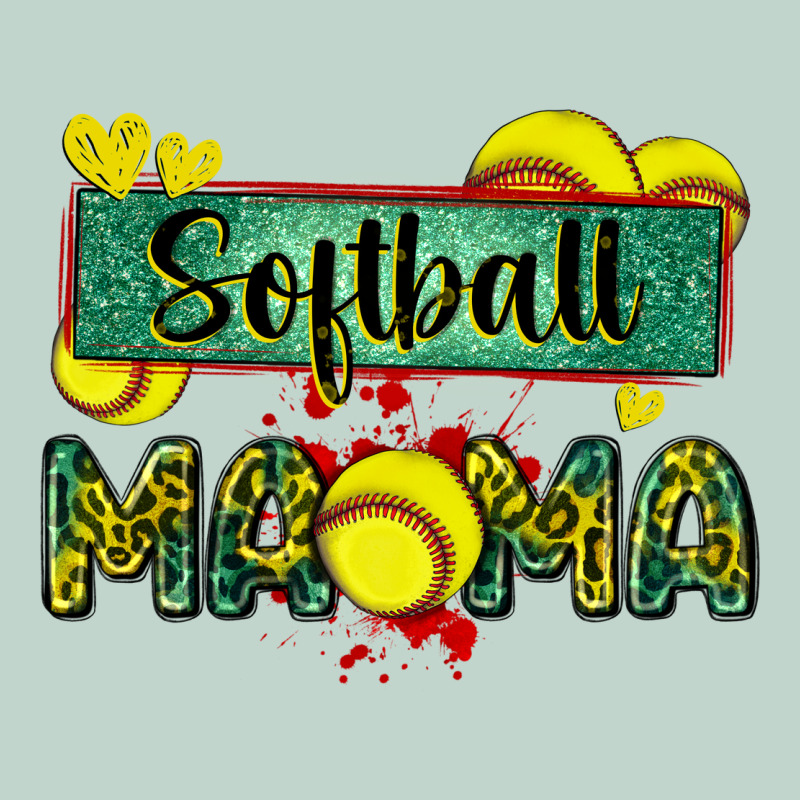 Softball Mama With Leopard Zipper Hoodie by Zillion Design Studio | Teevron