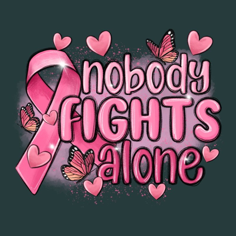 Nobody Fights Alone Cancer Premium Hoodie by MaliasSmallBusiness | Teevron