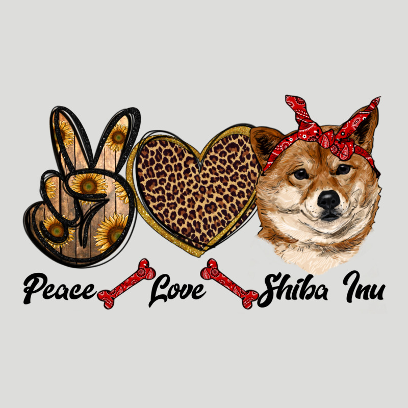 Peace Love Shiba Inu Zipper Hoodie by RanaPortraitStore | Teevron