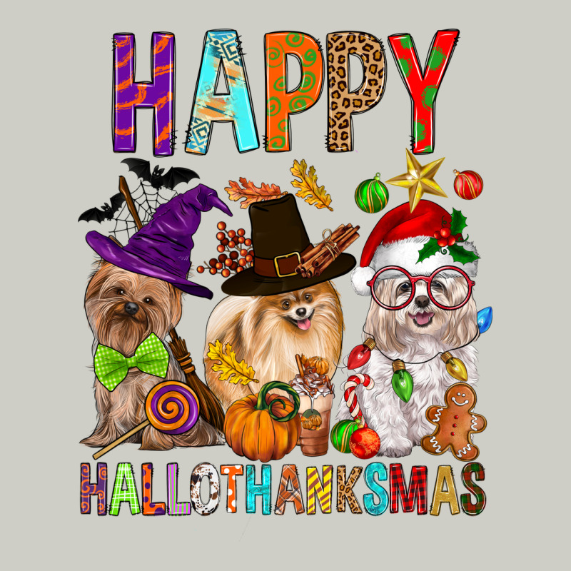 Happy Hallothankmas Dog Heavyweight Hoodie by FaDigitalArtStudio | Teevron