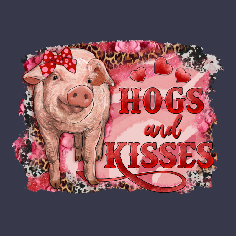 Valentines Day Pig Hogs And Kisses Long Sleeve Tee by RanaPortraitStore | Teevron