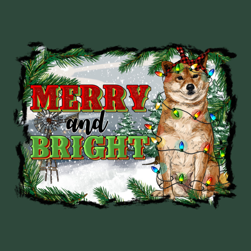 Merry And Bright Shiba Inu Zipper Hoodie by RanaPortraitStore | Teevron