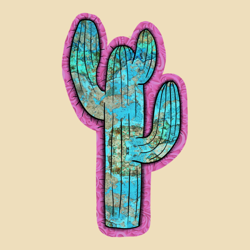 Western Turquoise Cactus Premium Hoodie by RanaPortraitStore | Teevron