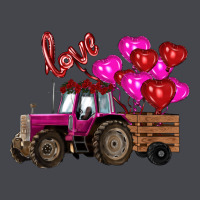Valentine's Day Pink Tractor With Pin Heart Balloons Classic Tee | Teevron
